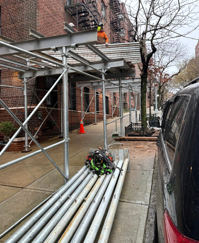 sidewalk shed installation services