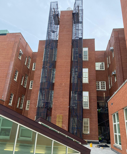 sidewalk shed and pipe scaffolding servies