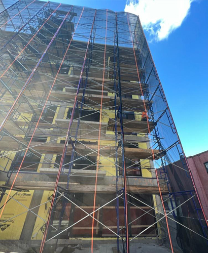 sidewalk shed and pipe scaffolding servies