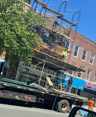 sidewalk shed and pipe scaffolding servies