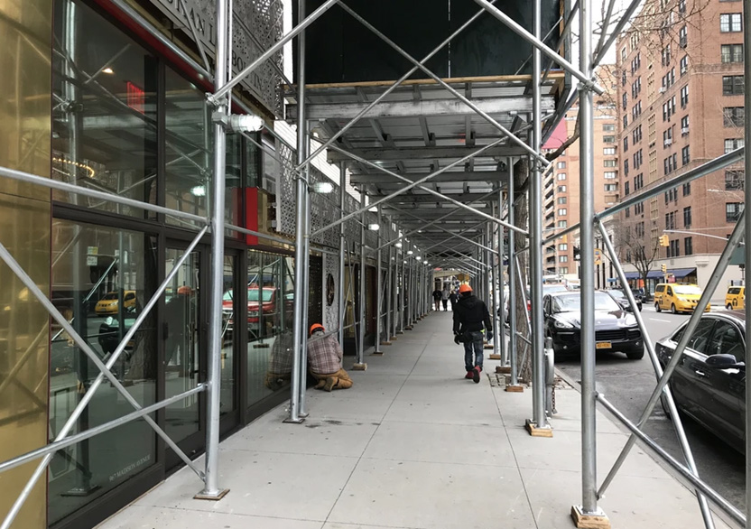 scaffolding shed rental